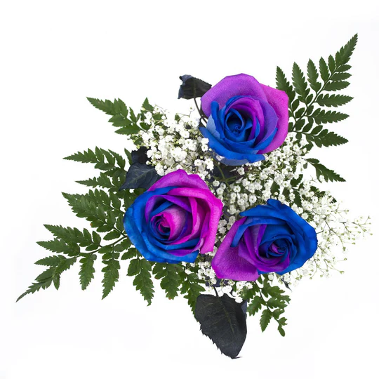 Bouquet 3 Roses - Single Color and Multi Color - Image 3