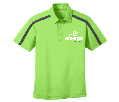 Men's Golf Polo (Lime/Grey/Black) - Image 3